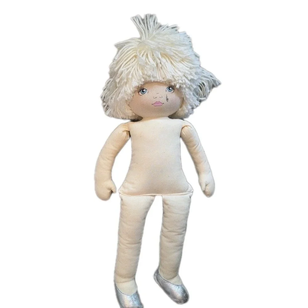 Vtg‎ 80s Pauline Bjonness-Jacobsen Pierrot Sad Clown Cloth Doll  15